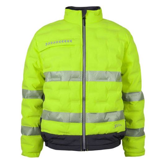 Hi Vis Puffer Jackets Yellow